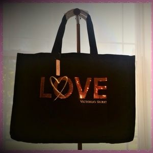 Victoria Secret Love Tote Black